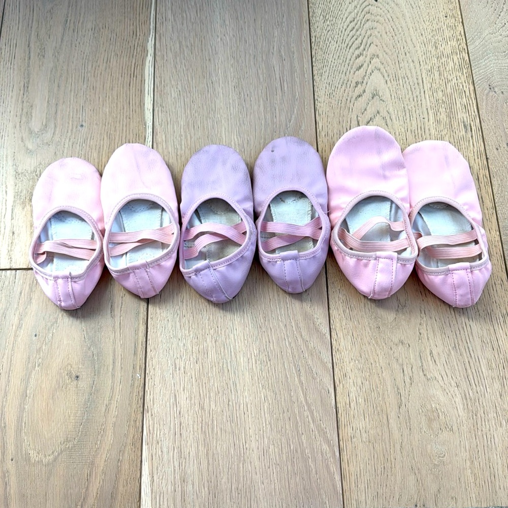 Ballet shoes x 3